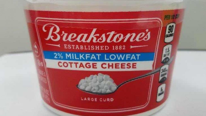Breakstone's Cottage Cheese Recall Press Release 2 Percent