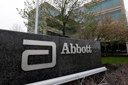 This April 28, 2016 file photo shows a sign at an Abbott Laboratories campus facility in Lake Forest, IL.