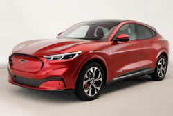 In this Wednesday, Oct. 30, 2019 photo, the new Ford Mustang Mach-E SUV is shown in Warren, MI.
