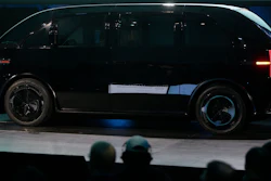 Canoo, the Los Angeles-based company building electric vehicles (EV) for subscription only, unveils its first van model called Canoo, at AutoMobility LA auto show in Los Angeles on Tuesday, Nov. 19.