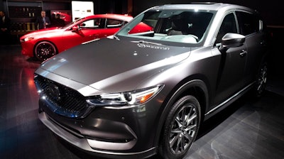 In this April 17, 2019 file photo, the 2019 Mazda CX-5 is shown at the New York Auto Show. In its annual auto reliability survey, Consumer Reports found that while newly redesigned models have the latest safety and fuel-economy technology, they also come with glitches that frustrate owners. Overall, Japanese brands Lexus, Mazda and Toyota led the reliability rankings, followed by Porsche and Genesis. Rounding out the top 10 were Hyundai, Subaru, Dodge, Kia and Mini.