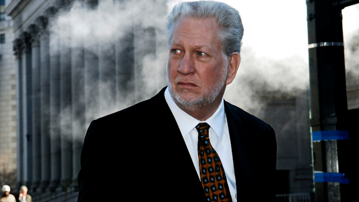 In this Jan. 30, 2006, file photo former Worldcom CEO Bernard Ebbers exits Manhattan federal court in New York. Ebbers, the former top executive sentenced to 25 years in prison in one of the largest corporate accounting scandals in U.S. history was ordered freed from prison Wednesday, Dec. 18, 2019, for medical reasons.