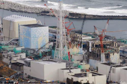 This March 11, 2012, file photo, shows three melted reactors, from left, Unit 1, Unit 2 and Unit 3 at Fukushima Dai-ichi nuclear power plant in Okuma, Fukushima prefecture, Japan. Japan revised a roadmap on Friday, Dec. 27, 2019, for the tsunami-wrecked Fukushima nuclear plant cleanup, further delaying the removal of thousands of spent fuel units that remain in cooling pools since the 2011 disaster.