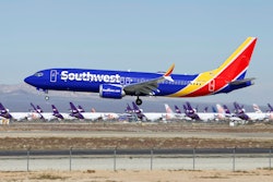 In this March 23, 2019, file photo, a Southwest Airlines Boeing 737 Max aircraft lands at the Southern California Logistics Airport in the high desert town of Victorville, Calif. The union president of Southwest Airlines pilots worries that Boeing may be rushing the 737 Max back into service, and he says Southwest should consider buying planes from another company. The union president, Jon Weaks, adds that Boeing has exhibited arrogance and greed that will haunt the company forever.