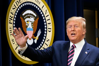 President Donald Trump waves during a summit on transforming mental health treatment to combat homelessness, violence, and substance abuse, at the he Eisenhower Executive Office Building on the White House complex in Washington, Thursday, Dec. 19, 2019, in Washington.