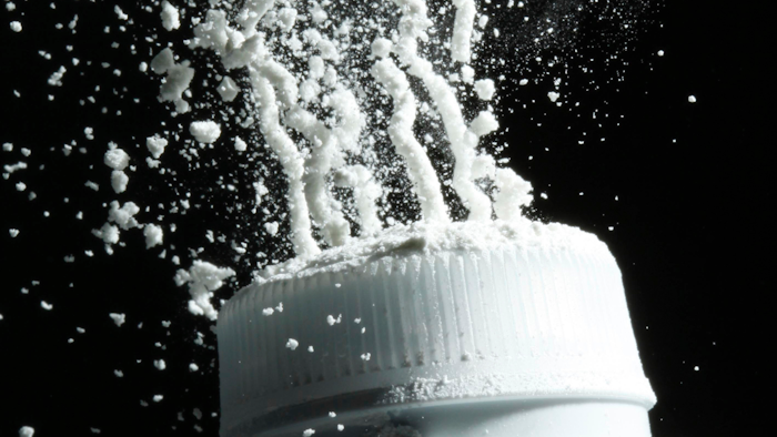 In this April 19, 2010, file photo, baby powder is squeezed from its bottle in Philadelphia. In a study released on Tuesday, Jan. 7, 2020, U.S. government researchers found no evidence linking baby powder with ovarian cancer in the largest-ever analysis of an issue that has prompted thousands of lawsuits and a recent product recall.