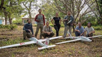 Left to right: Duncan Hine, Ben Schellenberg, Caspian Johnson, Grainne McCabe, Matt Watson, Tom Richardson and Will Walker.