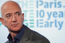 In this Sept. 19, 2019, file photo, Amazon CEO Jeff Bezos speaks during his news conference at the National Press Club in Washington.