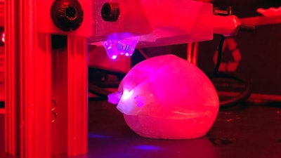 MIT engineers demonstrated a bariatric balloon that can be inflated in the stomach and then degraded by shining light on the seal, which is made of a novel light-sensitive polymer.