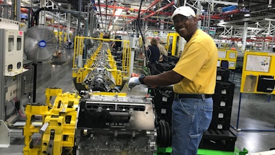 GM worker Rickey Lane at the Spring Hill Assembly plant.
