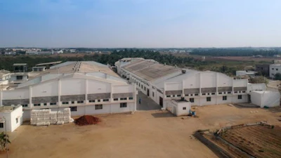 The textile mill in Coimbatore, India, where one of the prototype sanitation systems was tested in a real-world setting.