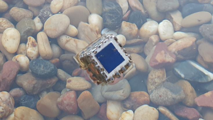 The multisensory system is weighted to keep it facing the correct way when in the water.