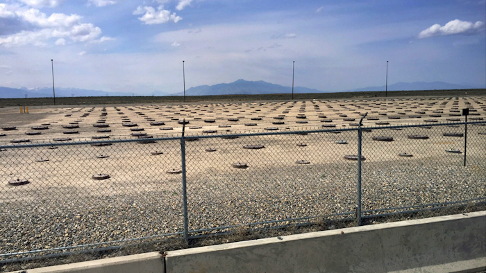 In this May 11, 2015 file photo, nuclear waste is stored in underground containers at the Idaho National Laboratory near Idaho Falls, Idaho.