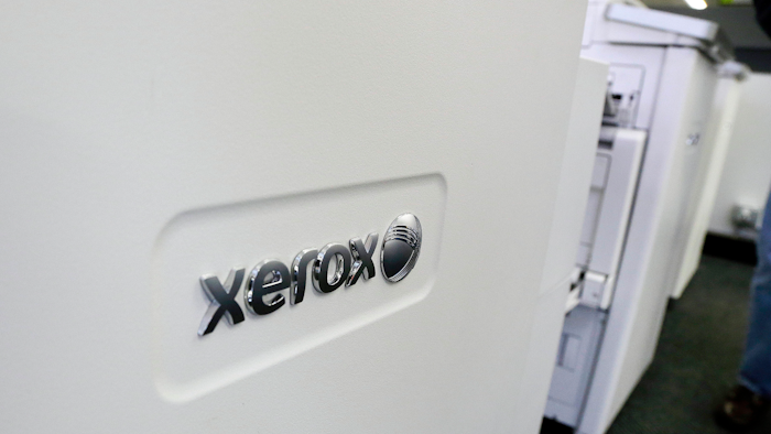 This May 24, 2016, file photo shows Xerox copiers at a store, in North Andover, Mass.