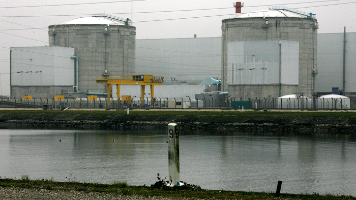In this Nov. 30 2006 file picture the nuclear plant in Fessenheim, eastern France, is photographed. The French prime minister said in a statement that the first phase of the shut-down at Fessenehim, closing one of the reactors, will take place on Saturday.