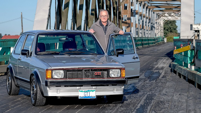 Derek Spratt and the 1983 Volkswagen Rabbit GTI.