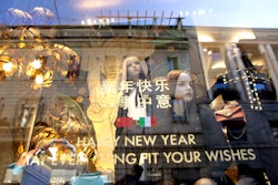 Dummies are displayed in a fashion shop at the Montenapoleone shopping district, in Milan, Italy, Tuesday, Feb. 4, 2020.