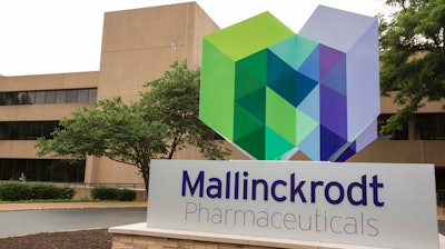 In this July 1, 2013 file photo, is the exterior of the Mallinckrodt Pharmaceuticals office in St. Louis.