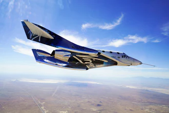 In this May 29, 2018 photo provided by Virgin Galactic, the VSS Unity craft flies during a supersonic flight test. Virgin Galactic has received nearly 8,000 online reservations of interest since its first successful test flight into space 14 months ago, the company said Tuesday, Feb. 25, 2020, as it nears commercial operation and prepares to reopen ticket sales.