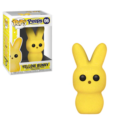 The Funko Pop! Peeps Yellow Bunny.