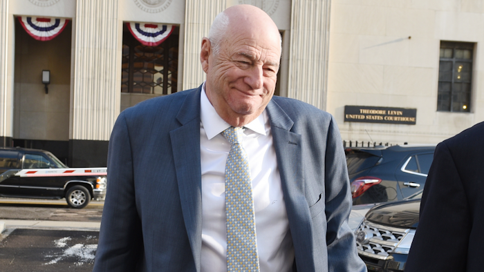 UAW official Edward Robinson leaves federal court in Detroit, Monday, March 2, 2020. The former senior official at the United Auto Workers pleaded guilty to conspiring with other labor leaders to steal more than $1 million in dues while enjoying golf, lavish lodging, meals and booze.