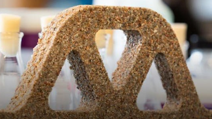 Living building materials can be formed into many shapes, like this truss.