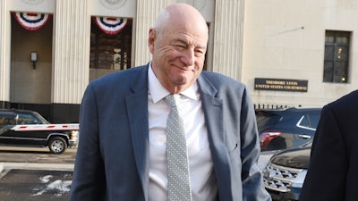 UAW official Edward Robinson leaves federal court in Detroit, Monday, March 2, 2020. The former senior official at the United Auto Workers pleaded guilty to conspiring with other labor leaders to steal more than $1 million in dues while enjoying golf, lavish lodging, meals and booze.