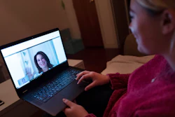 A patient during a telemedicine video conference with Dr. Deborah Mulligan, Jan. 14, 2019, in Brooklyn.