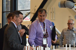 Arnie Kravitz (ARM CTO) giving Mr. Steven Morani (DASD (MR)) a tour of our high bay on Tuesday.