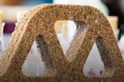 Living building materials can be formed into many shapes, like this truss.