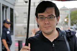 Former pharmaceutical company CEO Martin Shkreli arrives at federal court in New York, Aug. 4, 2017.