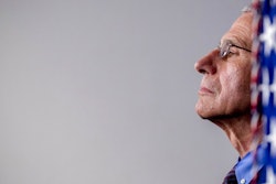 Dr. Anthony Fauci, director of the National Institute of Allergy and Infectious Diseases, appears at a news conference about the coronavirus in the James Brady Press Briefing Room of the White House, Thursday, April 9, 2020, in Washington.