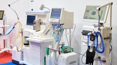 A collection of medical ventilators.