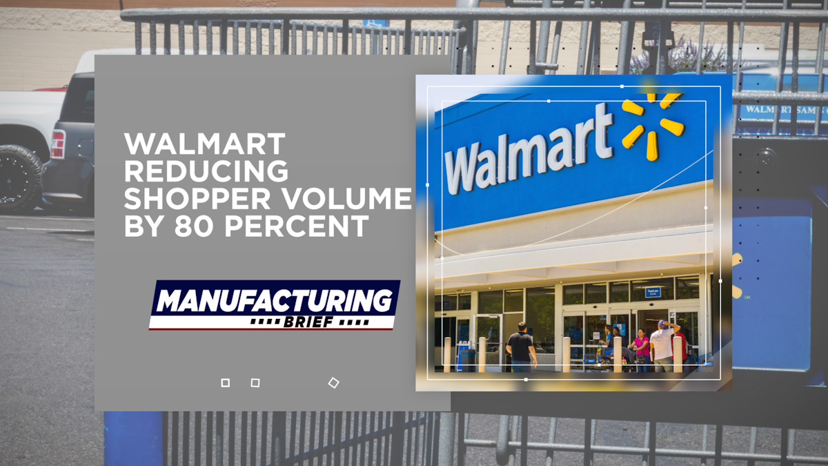Walmart Reducing Shopper Volume by 80 Percent Industrial Equipment