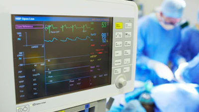 An HMI used in the medical industry to provide doctors and nurses information on a patient’s vitals.