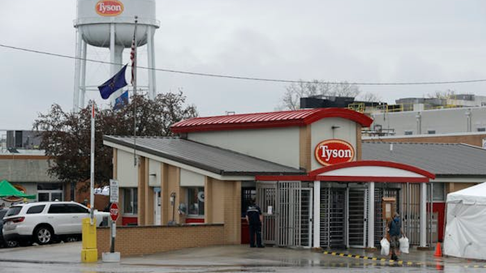 This Tyson facility in Logansport, Indiana, closed after several employees tested positive for COVID-19.