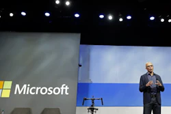 Microsoft CEO Satya Nadella speaks during the company's shareholders meeting in Bellevue, Wash., Nov. 28, 2018.