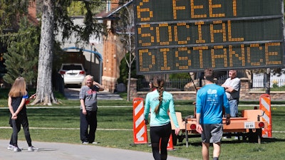 Liberty Park in Salt Lake City, April 21, 2020.