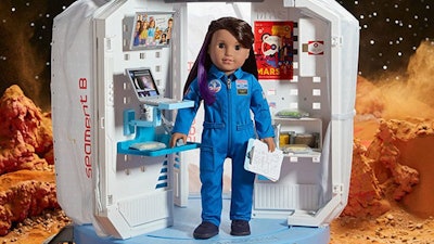 The Luciana Vega doll from American Girl in a promotional photo.