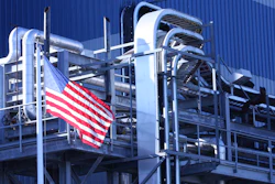 Factory With Flag
