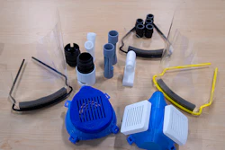 An example of parts that can be 3D printed. Purdue University faculty and staff have begun 3D printing medical supplies to deliver to hospitals in Indiana.