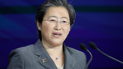 Lisa Su, president and CEO of AMD, attends the opening bell at Nasdaq in New York, May 1, 2019.