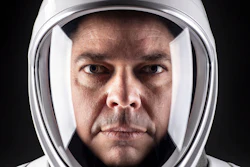 This undated photo by SpaceX shows NASA astronaut Bob Behnken in his spacesuit at SpaceX headquarters, Hawthorne, Calif.