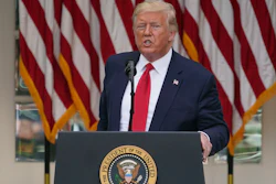 President Donald Trump during a press conference in the Rose Garden of the White House, May 26, 2020.