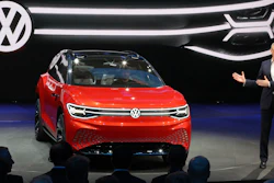 Volkswagen unveils a concept electric ID. ROOMZZ during the Auto Shanghai show, April 16, 2019.