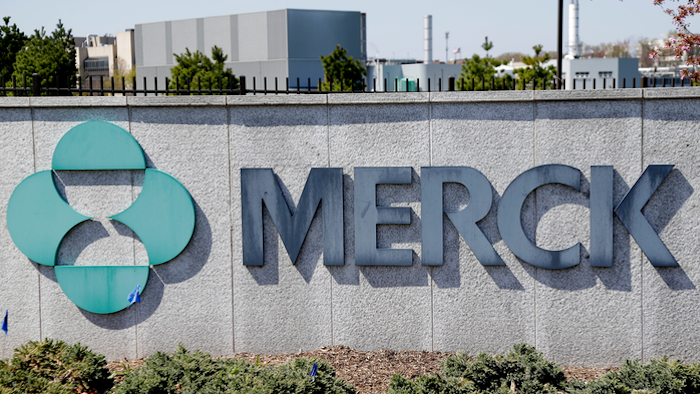 This May 1, 2018, file photo shows Merck corporate headquarters in Kenilworth, N.J.