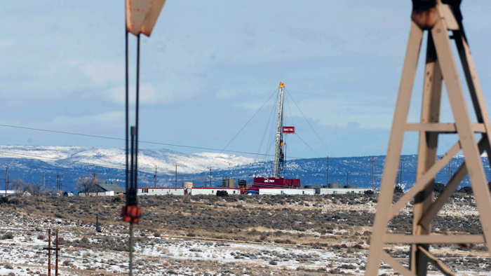 This Feb. 21, 2012, file photo, shows equipment in the oil fields of the Uintah Basin, southeast of Vernal, Utah.