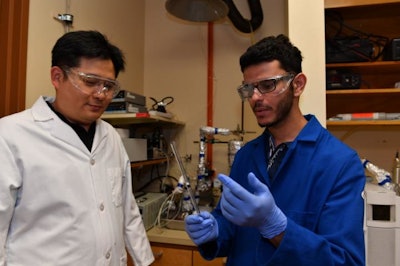 Professor Su Ha and PhD graduate Qusay Bkour used an inexpensive catalyst made from nickel and molybdenum nanoparticles to improve fuel cell technology.