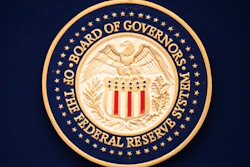 In this July 31, 2019 file photo, The Federal Reserve logo is shown before the start of a scheduled news conference by Chairman Jerome Powell when it ends its latest policy meeting in Washington.