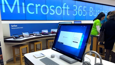 Microsoft store outside Boston, Jan. 28, 2020.